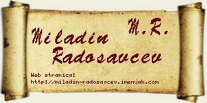 Miladin Radosavčev vizit kartica
